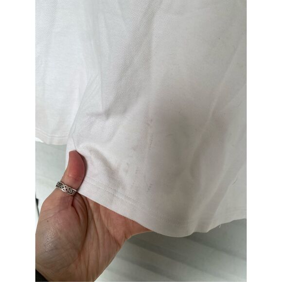 DONNAVVENTURA BY ALVIERO MARTINI 1A CLASSE White Polo Size Medium*, MSRP $191 - Picture 15 of 16